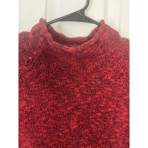 L.L. Bean Red High Neck Vintage Sweater Size Small - Picture 6 of 7